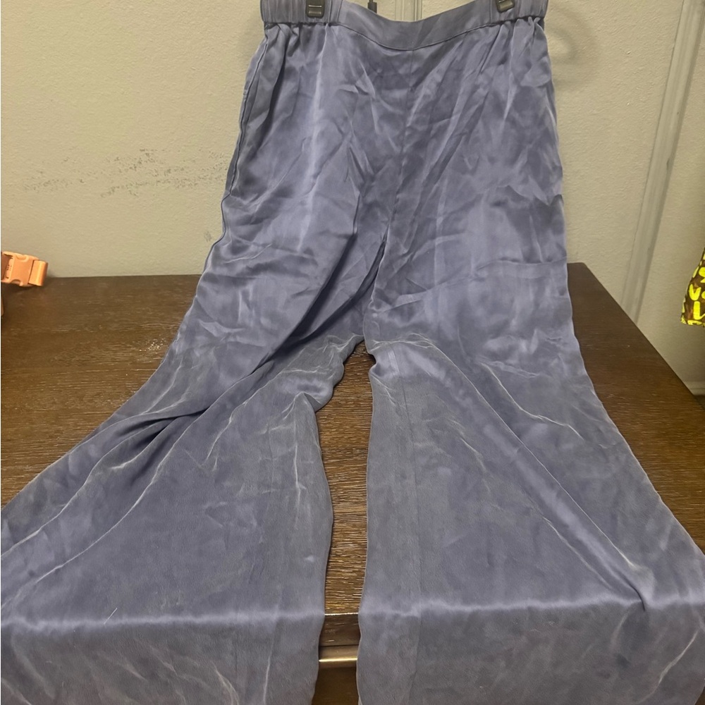 Quince Navy Blue Pants 100% silk